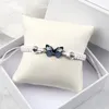 Link Armbänder Schmetterling Mode Armband Armreif Für Frauen Männer Hand Geflochtene Weiße Faden Schnur Seil Paar Armband Schmuck Geschenk