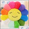 Coussin / Oreiller décoratif 1pc Super Big P Sun Flowers Peluche Tapis en peluche Coussin de méditation Coussins de sol pour enfants 201009 Dr Dro Dhbeq