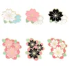 New Creative Cartoon Cherry Blossom Series Design Brooch Versatile Baked Paint Badge