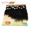 Spedizione su misura brasiliana capelli ricci crespi 250g tessuto umano Ombre capelli ricci crespi tessuto bagnato ondulato Ombre tessuto riccio fasci fo5481684