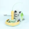 Toys Electric Cat Stick and Tracks Toy Automatic Rotating Interactive Cats Toys Tracks Ball Turntable Funny Pet Cat Kattung Sticks Toy