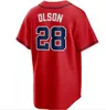 2024 Custom S-4XL 13 Ronald Acuna Jr. Maglie da baseball Austin Riley Matt Olson Harris II Spencer Strider Ozzie Albies Braves Jones Rosario Max Fried Uomini Donne Gioventù