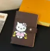 Graffiti Mektubu Kadınlar Cüzdan Marka Ayçiçeği Kontrol Mektubu Unisex Defter Doca Scrapbook Not Defteri Not Defteri Kart Sahipleri Cluch Çanta