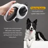 Automatic Retractable Pet Leash5m Long Dog Walking Traction Lead With Waste Bag Dispenser Puppy Durable Led Light Rope Supplies 240226