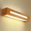 Wandleuchte Nordic Massivholz LED Badezimmerspiegel Lichter Wohnzimmer Studie Nachttisch Innenbeleuchtung Home Decor Leuchte