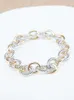 Fashion Brand Designer DY Popular Retro HighQuality Exquisite Luxury David oval chain clasp bracelet popular twist