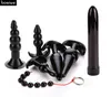 57 PcsSet Anal Plug Vibrador Silicone Anal Sex Toys Para Mulher Butt Plugs Produtos Adultos Do Sexo Para Casais Masturbador Anal Beads7044224