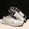 2025 Designer Casual Shoes Mens Cloud Running Pearl White Womens Foam Tennis Platform Sneakers Run Pink Clouds Monster Shoe White Black Sports Trainers