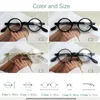 Sunglasses Frames Transparent Circular Acetate Myopia Prescription Optical Eyeglass Frame 42mm Tortoiseshell Color Anti Blue Light Reading