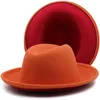 ベレツ9色シンプルなバイコラーウール男性のためのボウラー帽子