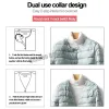 Coats Women Liner Duck Down Oneck Zmienna Vneck 2022 Nowa kobieta zima Keep Warm Bez kołnierza Ultralight Quilted Puffer Coat