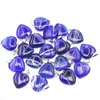 天然石の青い紫色の老化20mmハートペンダントジュエリーの魅力ネックレスアクセサリー