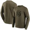 Seattle''kraken''hoodie Men Women Youth 2024 Salute to Service Therma Performance Pullover Custom Hockey Top Hoodies