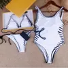 Women stnie stroju kąpielowym plus stroje kąpielowe w stroje kąpielowej Bikini Klasyczne F2 list z nadrukiem Bra Bodysuit Bikinis Summer Swimsuit Modna moda