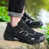 Hommes athlétiques Running Comfort Mesh Lace-Up Grey Black Blue Chaussures masculines Trainers Sneakers Sports Taille 36-46 Gai