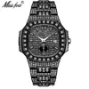 fashion punk hip hop full Diamond Men's watch gold waterproof calendar quartz watch tide