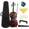 Violin Astonvilla 4/4 Violin Acoustic Solid Wood Retro Matte Violino Basswood Violin With Case Bow Strings Shoulder Rest Tuner Cloth