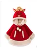 baby girls clothing outwear Christmas poncho children red elk Christmas cloak cosplay for kids girl coat4708553
