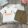 Kids Clothing Sets Boy Girl baby Tracksuits Suit Letters Print 2pcs Luxury Designer T shirt short pants Suits Chidlren Casual Sport Clothes tops 2024 fashion brand