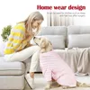 Dog Apparel Fashion Winter Clothes Pet Home Anti-hair Loss Medium/Large Dogs Four-legged Cotton Clothing Pajamas Gowns