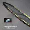 Double Face Max Tention 35lbs Ultralight 9U 58G Badminton Rackets strängt 100% kolfiber offensiv rackethastighetssport 240227