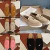 Designerskie buty lp mokasyny mężczyźni kobiety loro letnie zamsz butów damskie buty fortepiany buty czarny brązowy niebieski czerwony spacery spacery uroków Outdoor biegacz 539