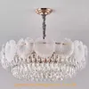 American Lotus Crystal Pendant Lamps Modern Art Decor Chandelier Pendant Lights Fixture Dining vardagsrum sovrum luster hem inomhus belysning dekoration