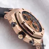 Business Wrist Watches Chronograph Wristwatch AP Watch Royal Oak Offshore Series Precision Steel 18k Rose Gold Automatic Machinery 42mm Date Display Timing Functi