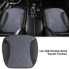 Nouveau Nouveau siège de voiture chauffant petit coussin 12V USB carré Hea L7k6