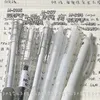 Koreli Ins Kış Snowflake Serisi Basın Nötr Kalem Şeffaf Beyaz Kabuk 0.5mm Siyah Mürekkep Öğrenci Jel Kırtasiye
