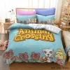 Sets Animal Crossing Beddengoed Set Cartoon Game 3d dekbedovertrek Sets Twin Full Queen King Size Pillowcase For Kids Gift Home Decor