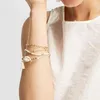 Bracelets à maillons Bracelet de personnalité de mode pour femmes avec perles/coquille/fausse perle/pierre/cristal Design femme Bracciali Bransoletka