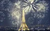 Paris Pography Fondrop Beautiful City Night View Sparkle Fireworks Gold Bling Eyfel Kulesi Romantik Düğün Zemin 10x8ft3886328