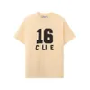 Cel Home Summer Pure Cotton High Edition Classic Chest Letter Printed Men's and Women's T-shirt mångsidig lös kort sov