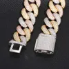 Mannen Hip Hop Sieraden Aangepaste 20Mm Vergulde Sterling Sier Pass Diamond Tester VVS Moissanite Iced Out Cubaanse Link armband