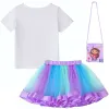 Costumi LZH Gabby Dollhouse Ragazza vestito per bambini Vestiti Carnevale Costumi Cosplay Set Estate Catstastic Top + Gonna con fiocco + Borsa Vestito per bambini