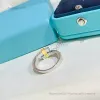 Designer-Schmuckringe und American Diamonds Double Color Damenring Luxus 925 Sterling Silber Ring Hochwertige Schmuckfabrik Groß- und Einzelhandel mit Box