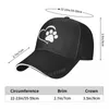 BERETS Fashion Love Dog Print Baseball Cap Harajuku Män Kvinnor Justerbar Dad Hat Summer Brand Snapback