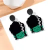 Boucles d'oreilles pendantes YAOLOGE mignon dessin animé grenouille dinde citrouille Alien Animal plante acrylique pendentif mode tendance bijoux pour femmes