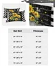 Sängkjol Retro Flower Sunflower Bee Plaid Elastic Montered Bed Steread With Pillow Cases Madrass Cover Bedding Set Sheet