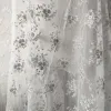 Tissu maille broderie petit tulle floral net dentelle tissu bricolage robe de mariée jupe vêtements nappe fond rideau accessoires