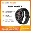 Enheter mibro x1 smartwatch män kvinnor amoled skärm 5atm vattentät support multilanguage smart klocka global version