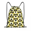 Kopplingar Custom Orla Kiely Bubble Flowers Drawstring Bag For Yoga Ryggsäckar Män kvinnor Skandinaviska sportgym Sackpack