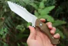 Top Quality A2287 Straight Knife D2 Satin Tanto Point Blade Full Tang G10 Handle Outdoor Camping Hiking Hunting Survival Tactical Knives with Kydex