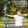 Bow And Arrows For Children Kids Archery Bow Practice Recurve Bow Outdoor Sports Game Hunting Shooting Toy Boys Gift Bow Kit Set 240226