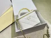 Designer make-up tas Dames Handheld Totes tas Cosmetische Box Bag Extra grote capaciteit Mini Portable Box gouden bal box tas