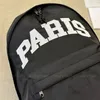 Designer mochila homem e mulher moda náilon preto 2024 novo clássico paris nova iorque escola livro bolsa de ombro alta qualidade mochila