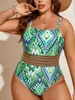 Mulheres Swimwear Vigojany 2024 Imprimir Plus Size Tube Top Straps Montage Swimsuit para Mulheres Backless One Piece Beach Summer Bathing Terno