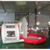 wholesale Free Delivery outdoor activities 4x3m 5x3m giant Christmas Inflatable Snow Globe with tunnel for sale