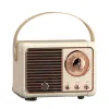 Högtalare mini storlek retro bluetooth högtalare vintage radiomottagare bärbar klassisk högtalare skrivbordsdekoration resemusik spelare